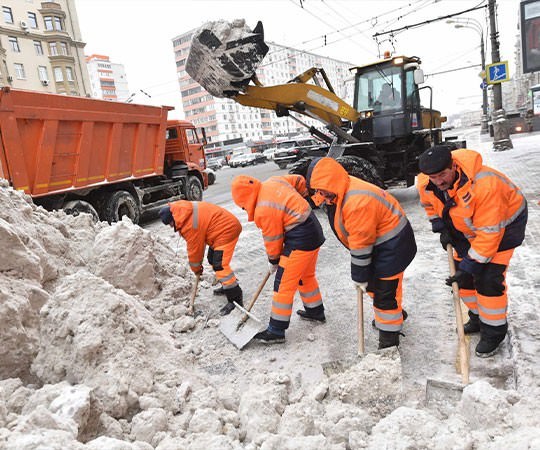 Уборка снега в Киселёвске и  Кемеровской области